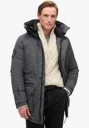 Steppjacke City Padded Parka Jacket Gr. XL, grau (ebony) Herren Jacken