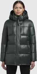 Steppjacke WORD3 SATIN Gr. S (36), grn Damen Jacken
