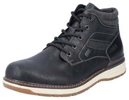 Winterboots , Herren, Gr. 45, schwarz (schwarz, grau), Lederimitat, Textil, sportlich, Schuhe, Schnrboots, Winterstiefelette, TEX-Membran, mit Innenreiverschluss