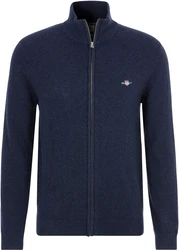 Gant Strickjacke EXTRAFINE LAMBSWOOL ZIP CARDIGAN blau/marine
