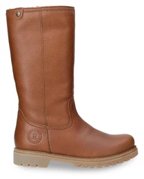 Winterstiefel Bambina Gr. 41, Normalschaft, braun (cognacfarben) Damen Schuhe Boots, Profilsohle, in klassischer Optik