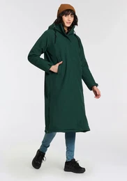 Softshellmantel ADAMAS Gr. 36, grn (dark green) Damen Mntel Hohe Seitenschlitze mit Reiverschluss