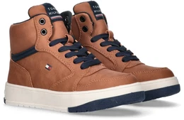 Sneaker Gr. 41, braun Kinder Schuhe High Top Sneaker, Schnrboots mit seitlichem Logoflag