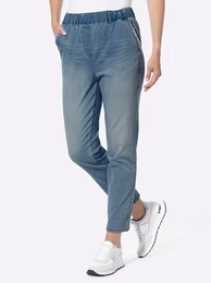 Schlupfjeans Gr. 42, Normalgren, blau (blue, stone, washed) Damen Jeans