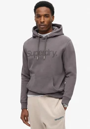 Kapuzensweatshirt CORE LOGO CITY LOOSE HOOD , Herren, Gr. XL, grau (rock dunkelgrau), Sweatware, Obermaterial: 100% Baumwolle, bedruckt, modisch, loose fit, Rundhals, Langarm Rippbndchen, Sweatshirts