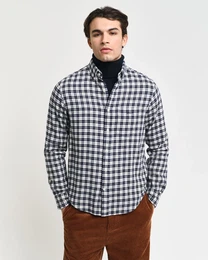 Langarmhemd REG FLANNEL CHECK SHIRT , Herren, Gr. XXXL, N-Gr, blau (rich blau), Flanell, Obermaterial: 100% Baumwolle, kariert, casual, regular fit, Langarm 1-Knopf-Manschette, Hemden