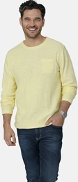 Pullunder Pullover TESSAVISTA , Herren, Gr. 62, gelb, Obermaterial: 100% Baumwolle CO., unifarben, casual, normal, Rundhals, Langarm, Pullover, im lssigen Look