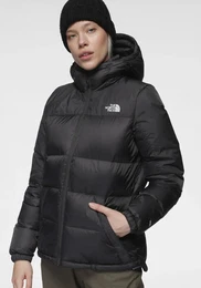 Daunenjacke W DIABLO DOWN 2.0 HOODIE , Damen, Gr. XL, schwarz (tnf schwarz heather, tnf blk), Steppware, Obermaterial: 100% Polyester. Wattierung: 90% Daunen, 10% sonstige Federn, sportlich, hoch geschlossener Ausschnitt, Langarm, Jacken,