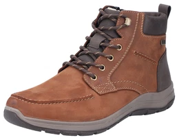 Winterboots , Herren, Gr. 45, braun, Leder, Lederimitat, casual, Schuhe, Outdoorschuh, Schnrboots, Stiefelette mit riekerTEX-Membran