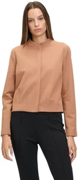 Jackenblazer Casual-Jacke langarm , Damen, Gr. 40, braun (thrush), Obermaterial: 70% Polyester, 21% Viskose, 9% Elasthan. Futter: 100% Polyester., casual, lssig geschnitten normal, Langarm, Blazer, Material