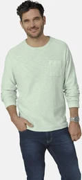 Pullunder Pullover TESSAVISTA , Herren, Gr. 54, grn (hellgrn), Obermaterial: 100% Baumwolle CO., unifarben, casual, normal, Rundhals, Langarm, Pullover, im lssigen Look