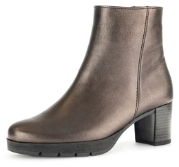Stiefelette St.Tropez Gr. 38,5, braun (bronzefarben) Damen Schuhe Blockabsatz, Ankleboots in Bequemweite G (= weit)