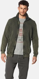 Sweatjacke Sweatjacke VERELLO , Herren, Gr. M, grn (oliv), Obermaterial: 100% Baumwolle CO., casual, normal, ohne Ausschnitt, Sweatjacken, mit spezieller Frbetechnik