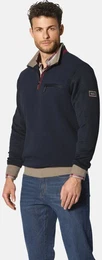 Sweatshirt Sweatshirt GIORDANTI , Herren, Gr. XL, blau (dunkelblau), Obermaterial: 52% Polyester COOLMAX PES(Coolmax). 48% Baumwolle CO., casual, normal, ohne Ausschnitt, Sweatshirts