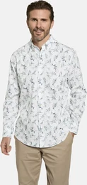Langarmhemd Hemd MARINORO , Herren, Gr. XXL, wei (wei gemustert), Obermaterial: 100% Baumwolle CO., Langarm, Hemden