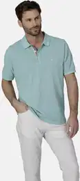Poloshirt Poloshirt UVIANO , Herren, Gr. 62, blau, Obermaterial: 100% Baumwolle CO., casual, regular fit normal, ohne Ausschnitt, Kurzarm, Shirts, mit Knopfleiste in Farbakzent