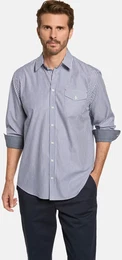 Langarmhemd Hemd MARINARI , Herren, Gr. XL, blau (wei blau gestreift), Obermaterial: 100% Baumwolle CO., Langarm, Hemden