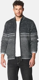 Strickjacke Outdoor Strickjacke CANTINOLE , Herren, Gr. M, grau (dunkelgrau melange), Obermaterial: 70% Polyacryl PAN. 30% Wolle WO., mehrfarbig, casual, normal, Strickjacken