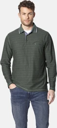Langarm-Poloshirt Langarm-Poloshirt GEROLISSI , Herren, Gr. XL, grn (oliv), Obermaterial: 100% Baumwolle CO., casual, regular fit normal, ohne Ausschnitt, Langarm, Shirts