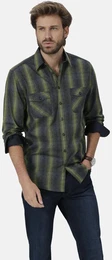 Langarmhemd Hemd LUCCARINO , Herren, Gr. XXL, grn, Obermaterial: 100% Baumwolle CO., Langarm, Hemden, mit verstellbaren Manschetten