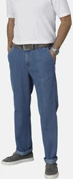 Bequeme Jeans Hose QUERELLO Gr. 24, blau (hellblau) Herren Jeans mit mehr Bequemlichkeit