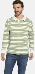 Pullunder Pullover ALERIO , Herren, Gr. 48, grn (grn gestreift), gestreift, casual, normal, ohne Ausschnitt, Langarm, Pullover, im modischen Lagenlook