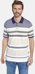 Poloshirt Poloshirt TORINELLA , Herren, Gr. 56, beige (beige gestreift), casual, regular fit normal, ohne Ausschnitt, Kurzarm, Shirts, mit farbigen Querstreifen