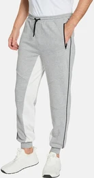 Sweathose Sweathose DORIETTA , Herren, Gr. 62, grau (hellgrau melange), regular fit, Hosen, mit Kontraststreifen
