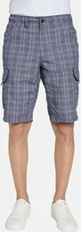Cargobermudas Cargobermuda CELVENTO , Herren, Gr. 54, N-Gr, blau, Obermaterial: 100% Baumwolle CO., regular fit, Hosen, im Karo-Design