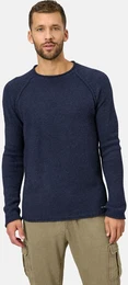 Pullunder Pullover RENZIMO , Herren, Gr. 52, blau (dunkelblau), Obermaterial: 53% Polyester PES. 38% Polyacryl PAN. 7% Wolle WO. 2% Elasthan EL., unifarben, casual, normal, Rundhals, Langarm, Pullover, aus Wollmischung