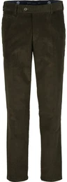 5-Pocket-Hose Hose MODANUOVO , Herren, Gr. 64, grn (oliv), Obermaterial: 98% Baumwolle CO. 2% Elasthan EL., regular fit, Hosen Cordhose, mit elastischem Komfortbund