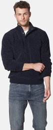 Stehkragenpullover Pullover VERITOLA , Herren, Gr. XXL, blau (dunkelblau), Obermaterial: 71% Polyester COOLMAX PES(Coolmax). 29% Baumwolle CO., unifarben, casual, normal, ohne Ausschnitt, Langarm, Pullover