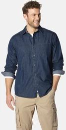 Jeanshemd Jeanshemd BATIMINO , Herren, Gr. XXL, weit, blau, Obermaterial: 100% Baumwolle CO., Langarm, Hemden