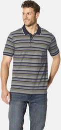 Poloshirt Poloshirt MARZIONO , Herren, Gr. XL, blau (dunkelblau gestreift), Obermaterial: 100% Baumwolle CO., casual, regular fit normal, ohne Ausschnitt, Halbarm, Shirts