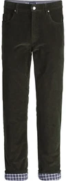Thermohose Thermohose LUNUNO , Herren, Gr. 58, grn (oliv), Obermaterial: 98% Baumwolle CO. 2% Elasthan EL., regular fit, Hosen, mit wrmenden Thermofutter