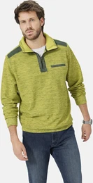 Funktionsshirt Sweatshirt TELVENTO Gr. 54, gelb Herren Shirts Sweatshirt mit Reiverschluss