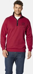 Sweatshirt Sweatshirt QUENTASTI , Herren, Gr. M, rot, Obermaterial: 100% Baumwolle CO., casual, normal, ohne Ausschnitt, Sweatshirts, mit Zipp-Brusttasche