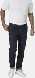 5-Pocket-Jeans Tiefbundjeans VESTABELLA , Herren, Gr. 54, N-Gr, blau (dunkelblau), Obermaterial: 98% Baumwolle CO. 2% Elasthan EL., casual, regular fit, Jeans, mit bequemen Unterbauchschnitt
