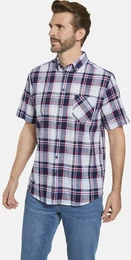 Kurzarmhemd Kurzarmhemd BELLANZA , Herren, Gr. XXL, blau (dunkelblau kariert), regular fit, Kurzarm, Hemden, mit knpfbarer Brusttasche
