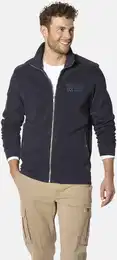 Sweatjacke Sweatjacke FOROTASSI , Herren, Gr. L, blau (dunkelblau), Obermaterial: 100% Baumwolle CO., casual, normal, ohne Ausschnitt, Sweatjacken