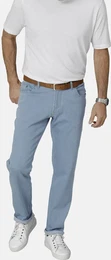 5-Pocket-Jeans Tiefbundjeans VESTABELLA , Herren, Gr. 58, N-Gr, blau (hellblau), Obermaterial: 98% Baumwolle CO. 2% Elasthan EL., casual, regular fit, Jeans, mit bequemen Unterbauchschnitt