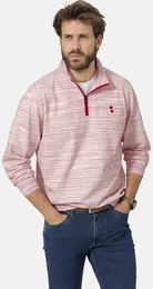 Funktionsshirt Sweatshirt STILATESS , Herren, Gr. 52, rot (rot melange), Obermaterial: 62% Baumwolle CO. 38% Polyester PES., casual, regular fit normal, ohne Ausschnitt, Langarm, Shirts Sweatshirt, bgelfrei