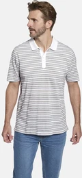 Poloshirt Poloshirt TOSCANETTI , Herren, Gr. 62, wei (wei gestreift), casual, regular fit normal, ohne Ausschnitt, Kurzarm, Shirts, in stilvollem Design