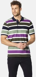 Poloshirt Poloshirt VELDORINI , Herren, Gr. XL, grn (grn gestreift), Obermaterial: 100% Baumwolle CO., casual, regular fit normal, ohne Ausschnitt, Kurzarm, Shirts