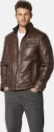 Lederjacke Lederjacke VELLUTASTI Gr. 62, braun (cognac) Herren Jacken