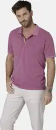 Poloshirt Poloshirt UVIANO , Herren, Gr. 60, lila, Obermaterial: 100% Baumwolle CO., casual, regular fit normal, ohne Ausschnitt, Kurzarm, Shirts, mit Knopfleiste in Farbakzent