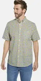 Kurzarmhemd Kurzarmhemd BELLANZA , Herren, Gr. XXL, gelb (gelb kariert), regular fit, Kurzarm, Hemden, mit knpfbarer Brusttasche