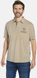 Poloshirt Poloshirt TORIANO , Herren, Gr. 56, beige, casual, regular fit normal, ohne Ausschnitt, Kurzarm, Shirts, mit Musterdetails