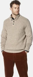Stehkragenpullover Pullover ORTOBENI Gr. XXL, beige Herren Pullover