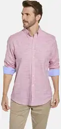 Langarmhemd Hemd BRIENZO , Herren, Gr. XL, rosa, Obermaterial: 100% Baumwolle CO., Langarm, Hemden